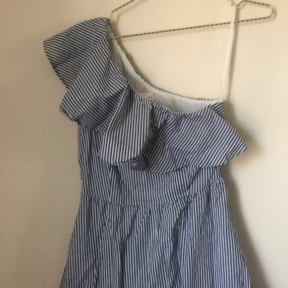J.O.A Stripe One Shoulder Dress - Picture 7 of 8